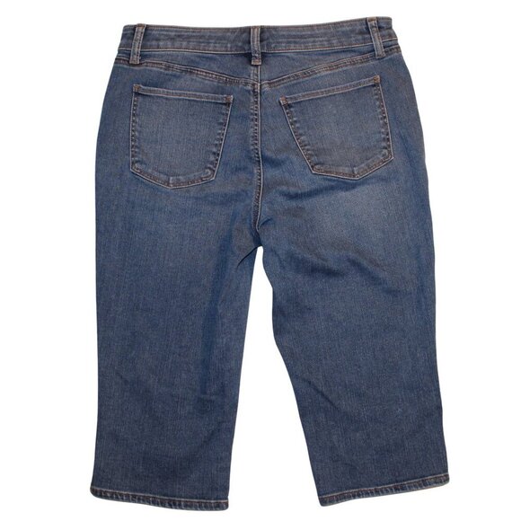 Talbots Women's Denim Shorts Size 8P Casual Summer Stretch Jean Short - Picture 3 of 5